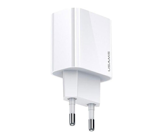 USAMS 1xUSB-C T34 20W 5V-3A PD3.0 Fast Charging biała - 1471726 - zdjęcie